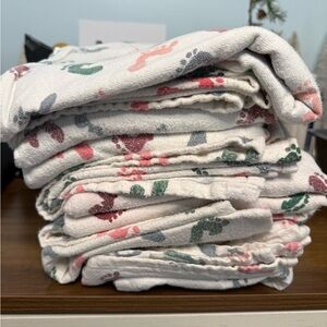 Colorful Paw Print Towels